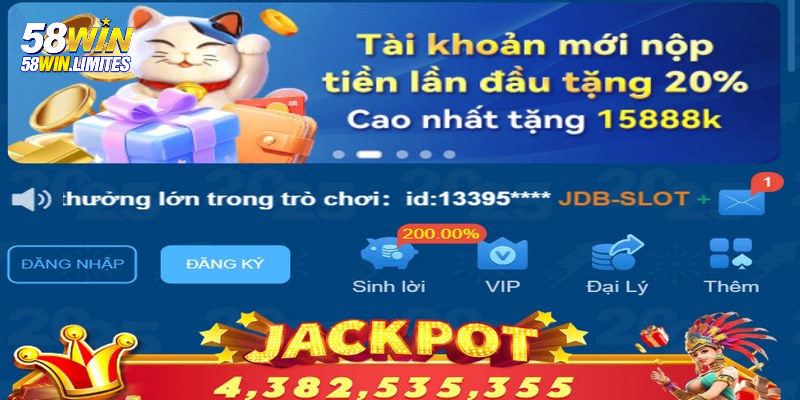 Thưởng 15.888K cho lần nạp đầu tiên