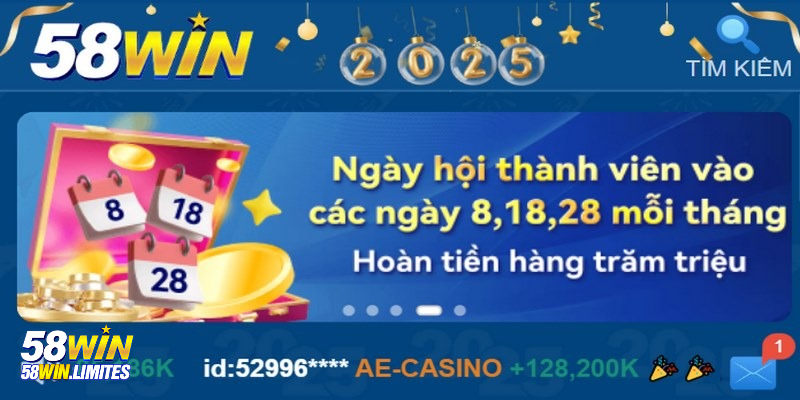 Điểm danh & hoàn tiền theo ngày đặc biệt