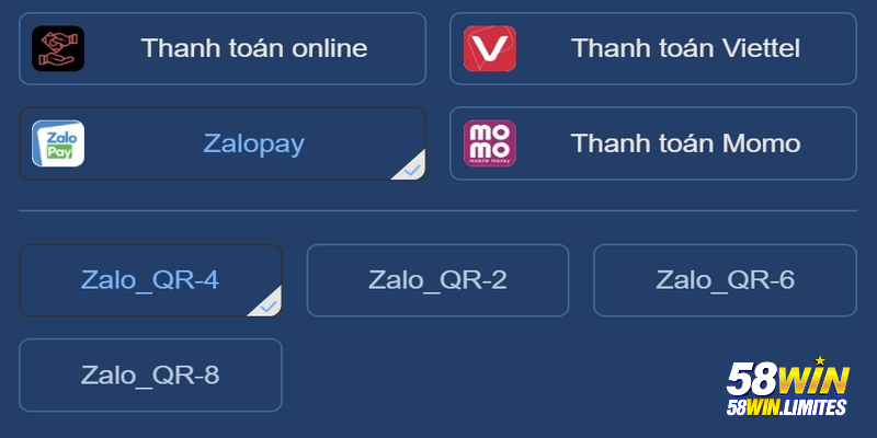 Điều kiện cần có trước khi thực hiện nạp tiền 58WIN