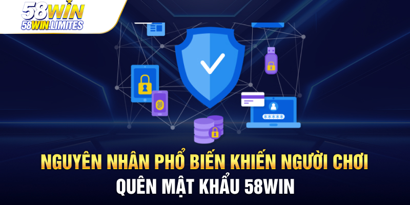 Nguyên nhân phổ biến khiến người chơi quên mật khẩu 58win