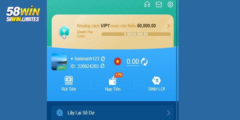 Lưu ý cần thiết trước khi rút tiền từ 58WIN