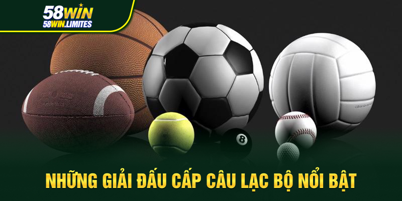 Những giải đấu cấp câu lạc bộ nổi bật