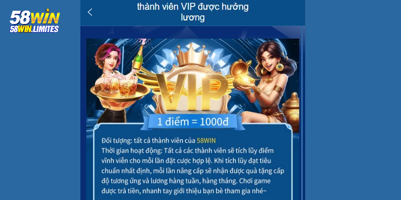 Tìm hiểu tài khoản VIP 58WIN là gì?